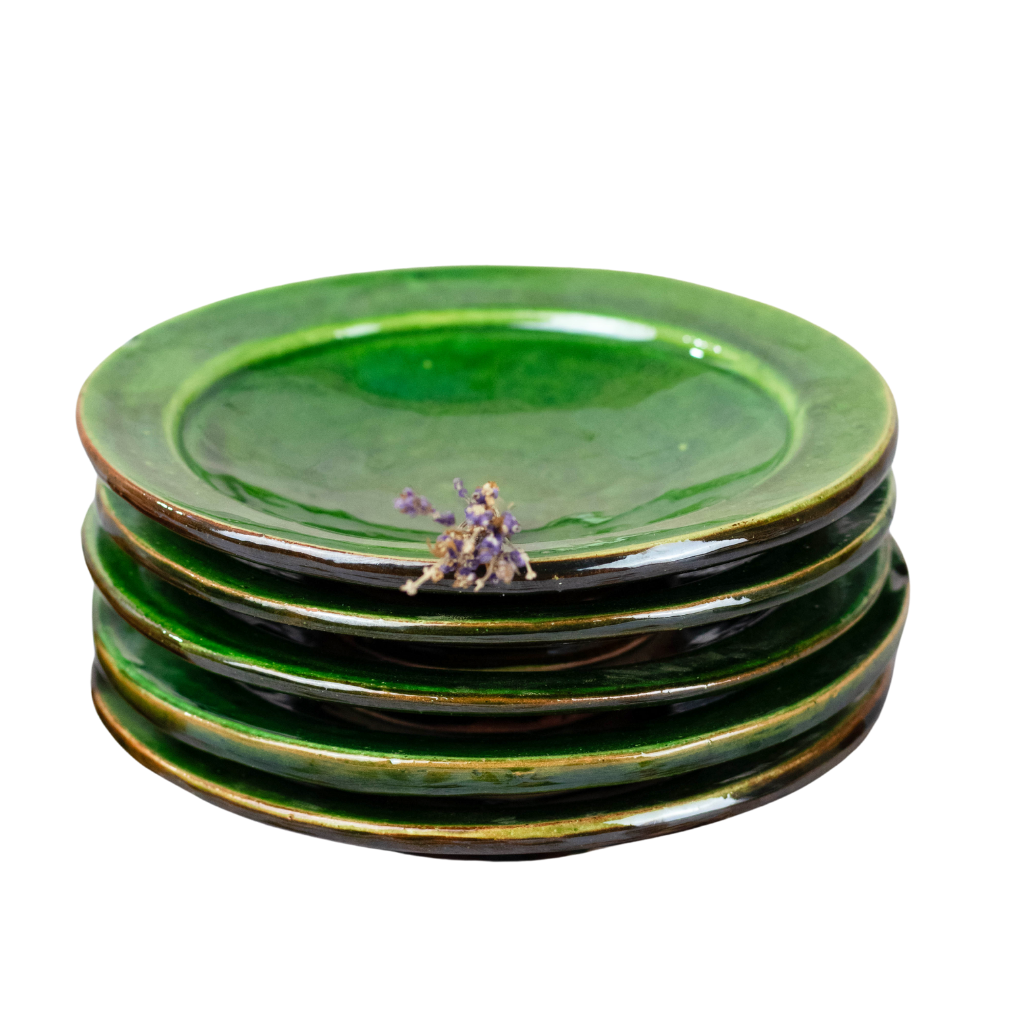 Tamegroute Green Dinnerware Plates