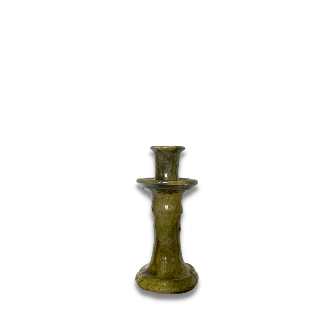 Tamegroute Ochre Candle Holder, Medium