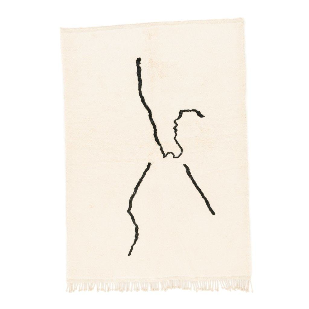 Aferdou Mrirt Moroccan Rug, Hand-Knotted Wool