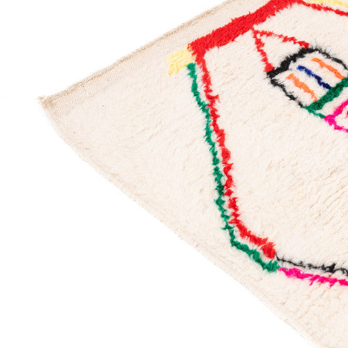 Admer Azilal Moroccan Rug, Hand-Knotted Wool