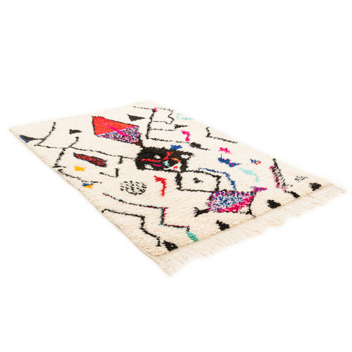 Anwa Azilal Moroccan Rug, Hand-Knotted Wool