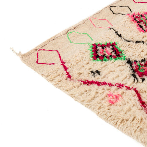 Tiziri Azilal Moroccan Rug, Hand-Knotted Wool