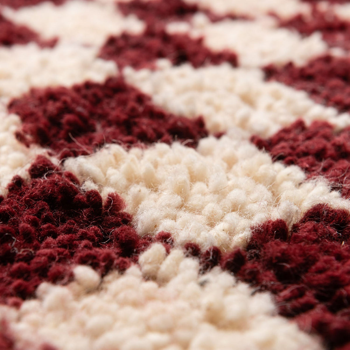 Igherm Beni Ourain Moroccan Rug, Hand-Knotted Wool