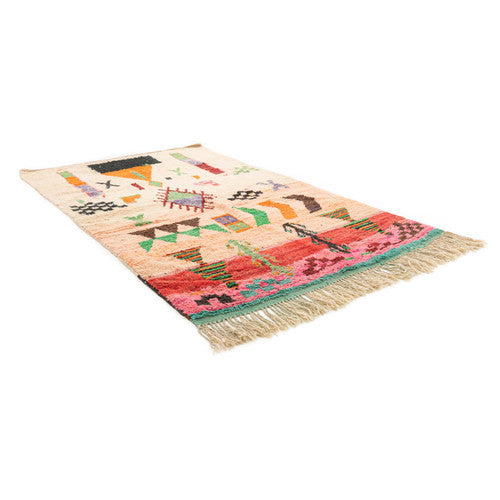 Skoura Boujad Moroccan Rug, Hand-Knotted Wool