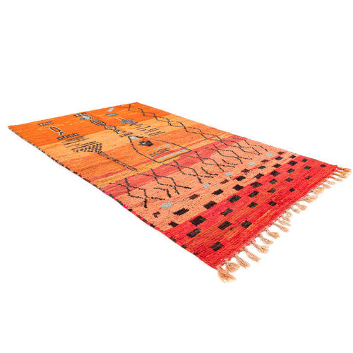 Rissani Boujad Moroccan Rug, Hand-Knotted Wool