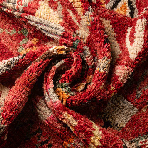 Asni Boujad Moroccan Rug, Hand-Knotted Wool