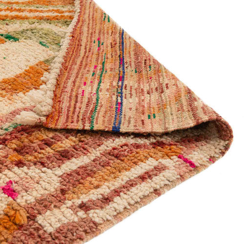 Idurar Boujad Moroccan Rug, Hand-Knotted Wool