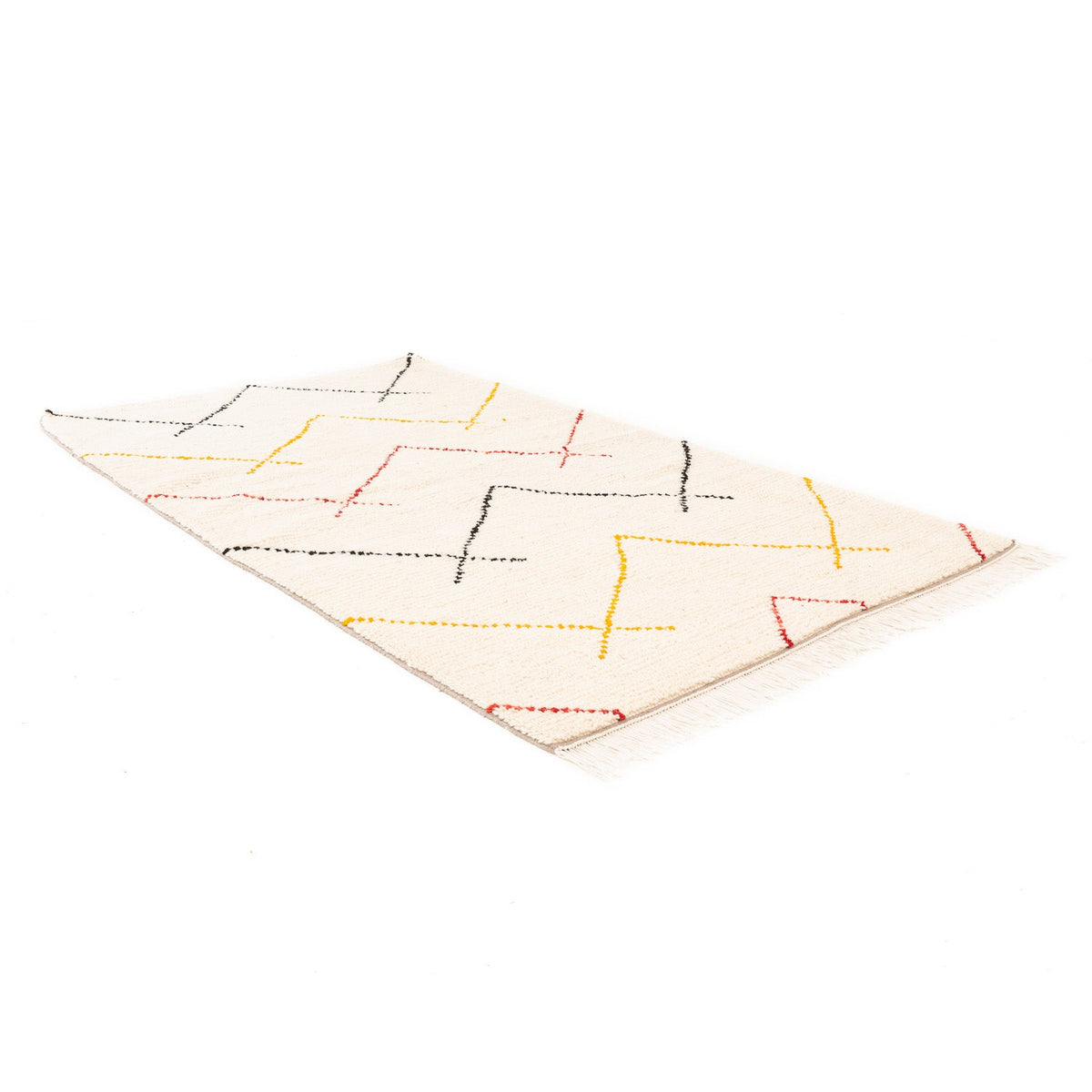 Aitusa Beni Ourain Moroccan Rug, Hand-Knotted Wool