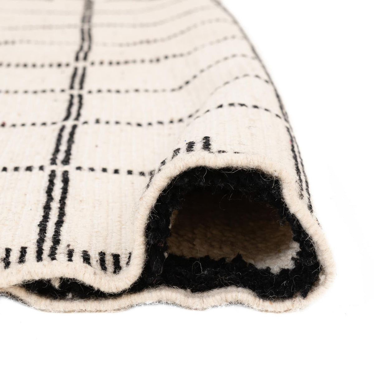 Taklit Beni Ourain Moroccan Rug, Hand-Knotted Wool