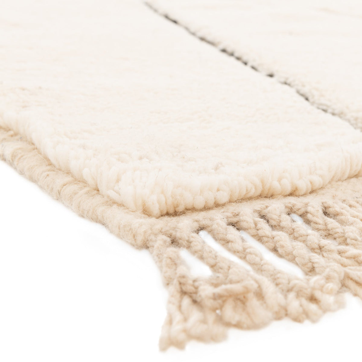 Ifassen Beni Ourain Moroccan Rug, Hand-Knotted Wool