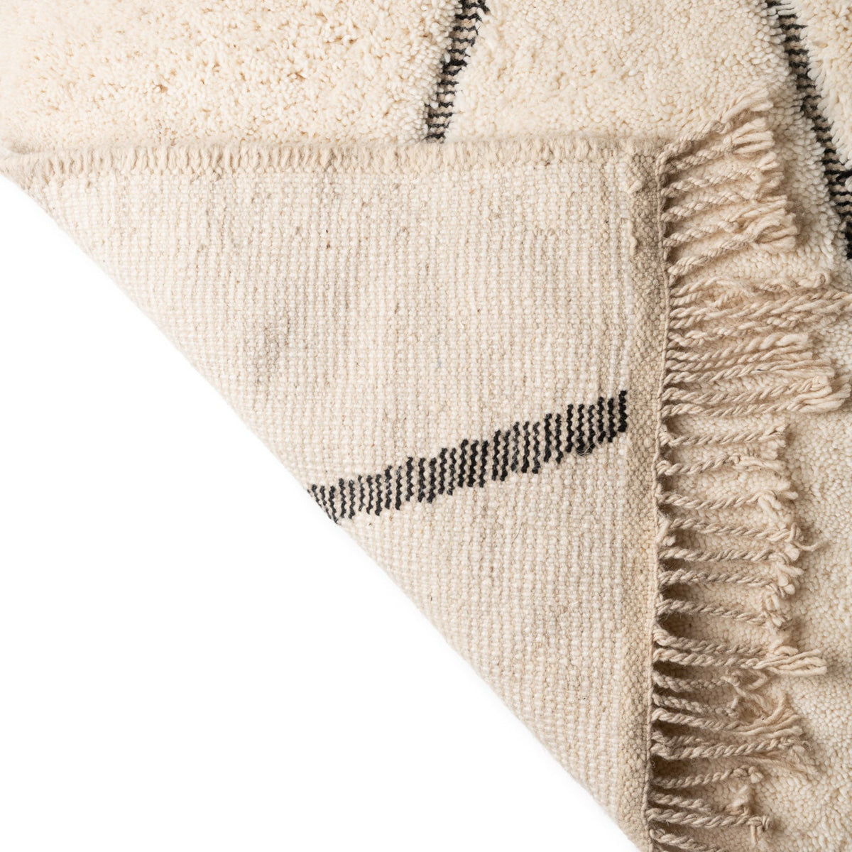 Ifassen Beni Ourain Moroccan Rug, Hand-Knotted Wool