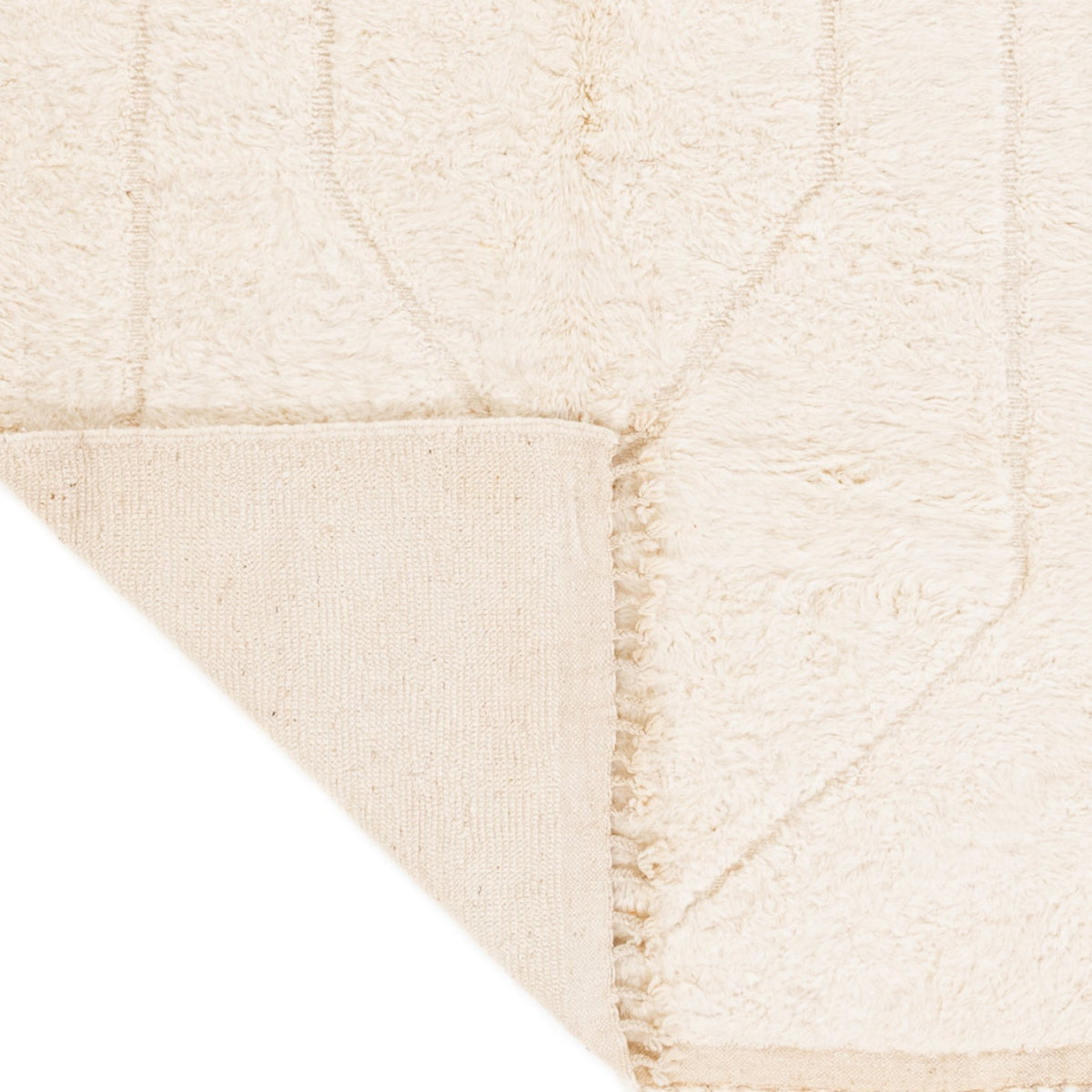 Amanar Beni Ourain Moroccan Rug, Hand-Knotted Wool
