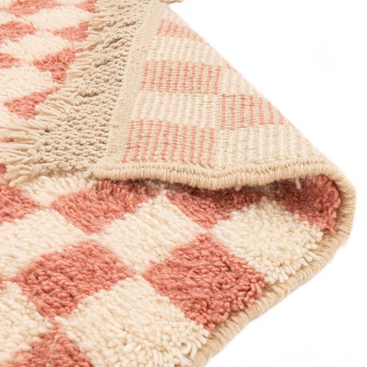 Igherm Beni Ourain Moroccan Rug, Hand-Knotted Wool