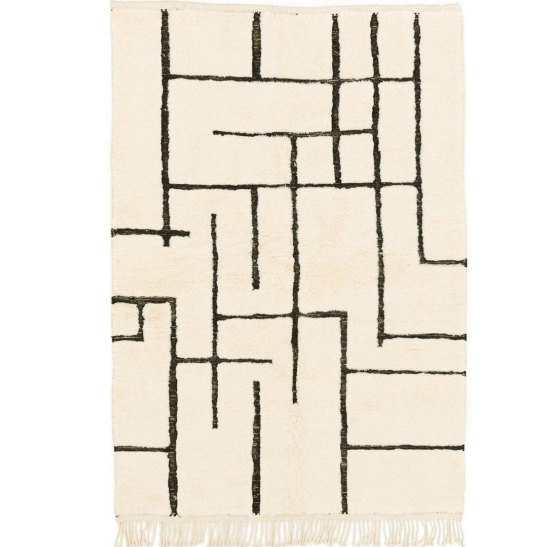 Aferdou Mrirt Moroccan Rug, Hand-Knotted Wool