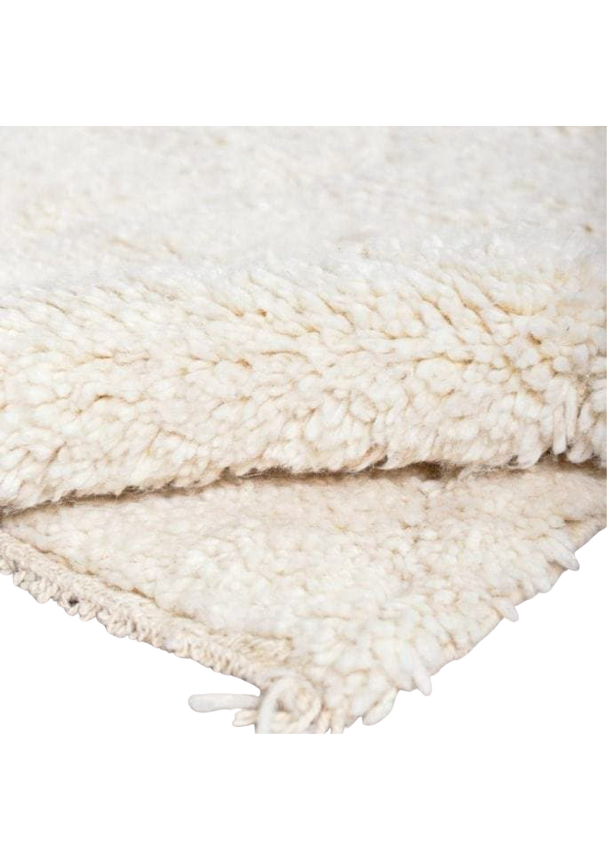 Tazekka Beni Ourain Moroccan Rug, Hand-Knotted Wool