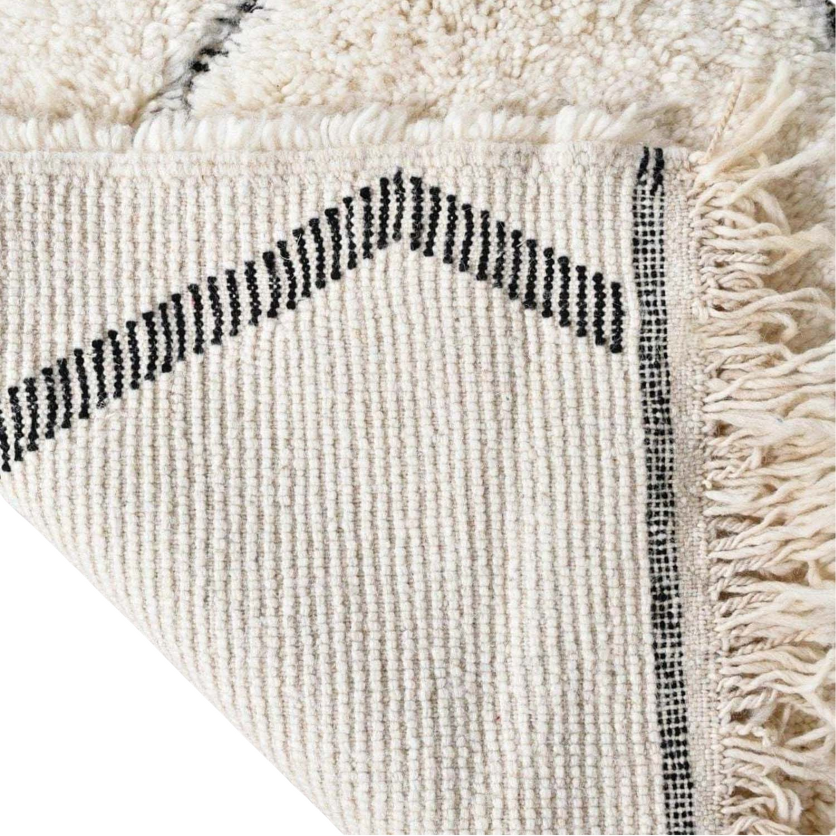 Idir Beni Ourain Moroccan Rug, Hand-Knotted Wool