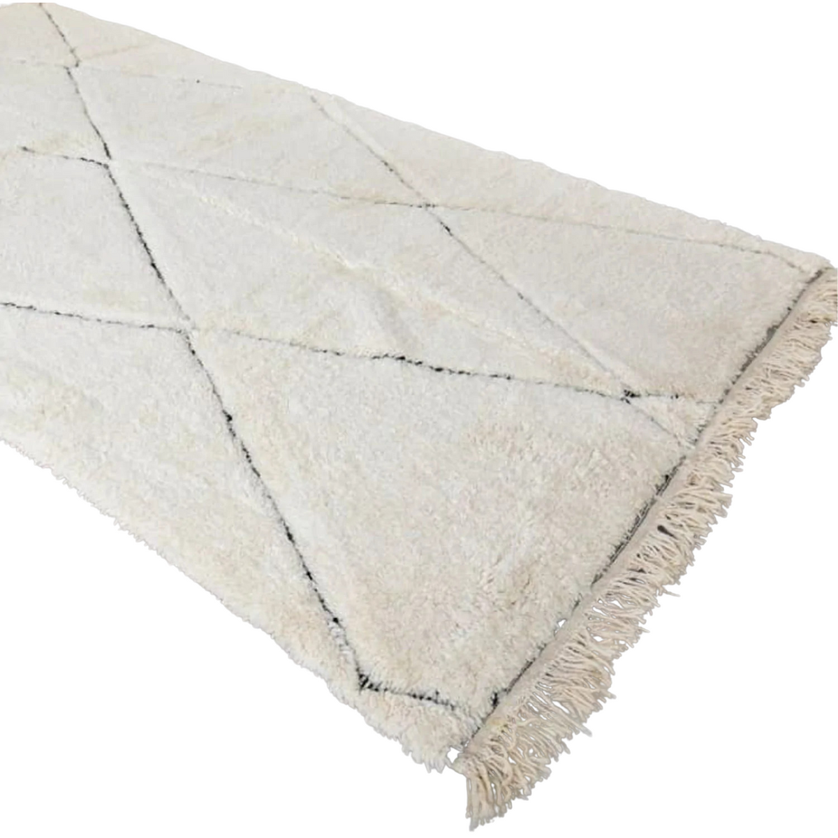 Idir Beni Ourain Moroccan Rug, Hand-Knotted Wool