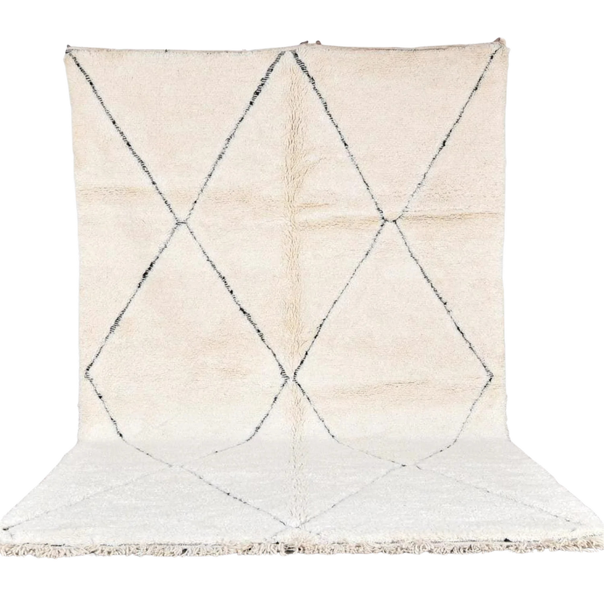 Idir Beni Ourain Moroccan Rug, Hand-Knotted Wool