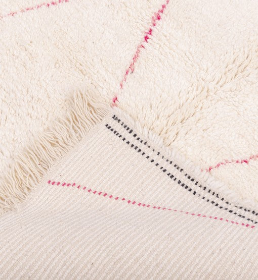 Imsfran Beni Ourain Moroccan Rug, Hand-Knotted Wool