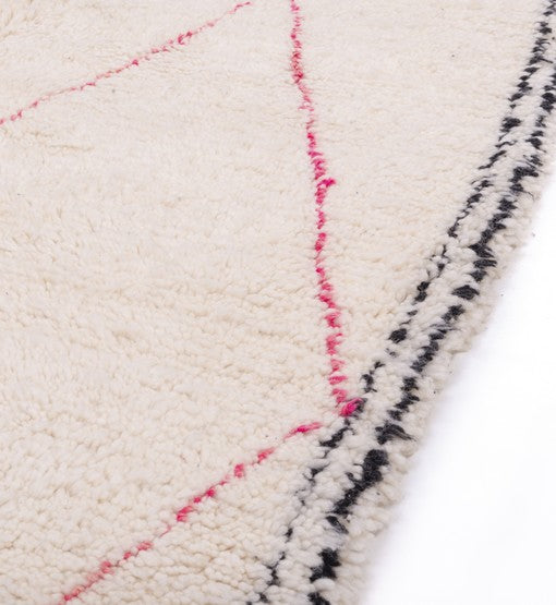 Imsfran Beni Ourain Moroccan Rug, Hand-Knotted Wool