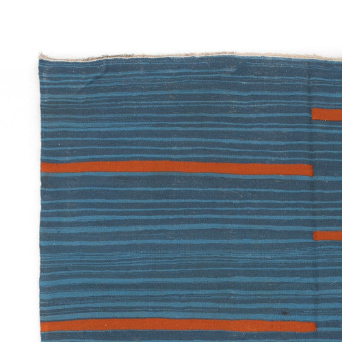 Tleta Kilim Moroccan Rug, Flat-Woven by Hand