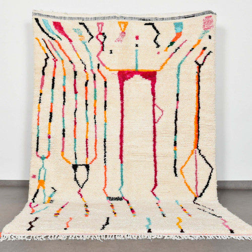 Firdoos Azilal Moroccan Rug, Hand-Knotted Wool