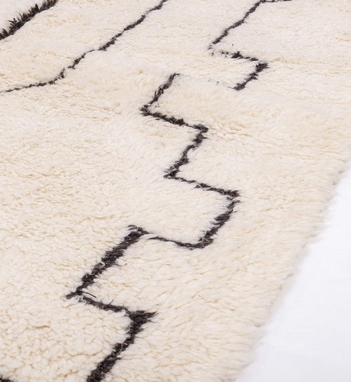 Anir Beni Ourain Moroccan Rug, Hand-Knotted Wool