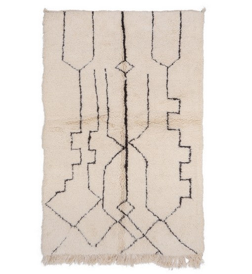 Anir Beni Ourain Moroccan Rug, Hand-Knotted Wool