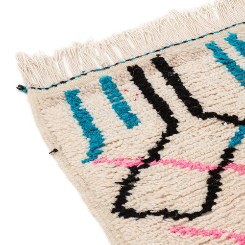 Zaher Azilal Moroccan Rug, Hand-Knotted Wool
