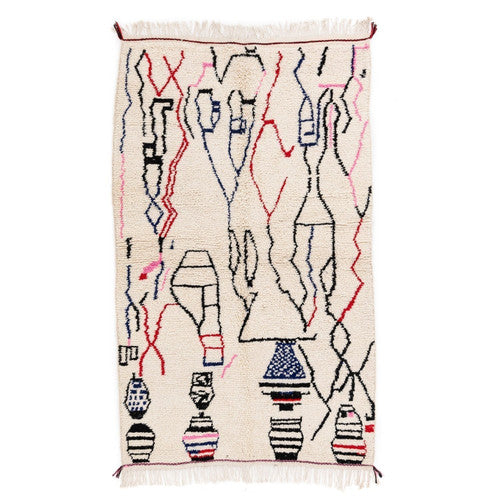 Urman Azilal Moroccan Rug, Hand-Knotted Wool