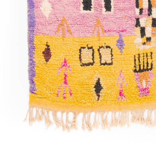 Awzrou Boujad Moroccan Rug, Hand-Knotted Wool