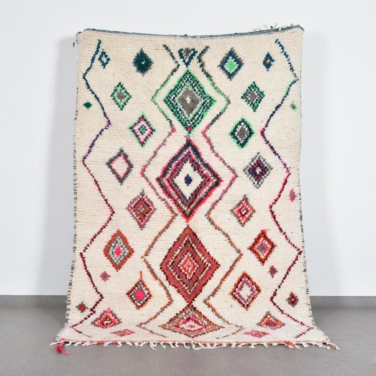 Zemzem Azilal Moroccan Rug, Hand-Knotted Wool