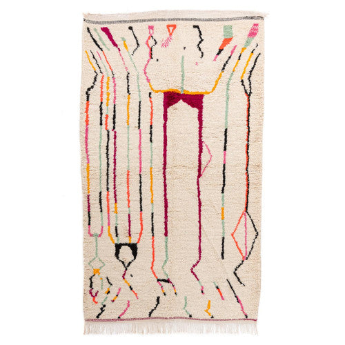 Ouzoud Azilal Moroccan Rug, Hand-Knotted Wool