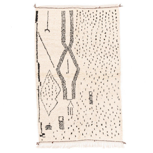 Katiba Azilal Moroccan Rug, Hand-Knotted Wool