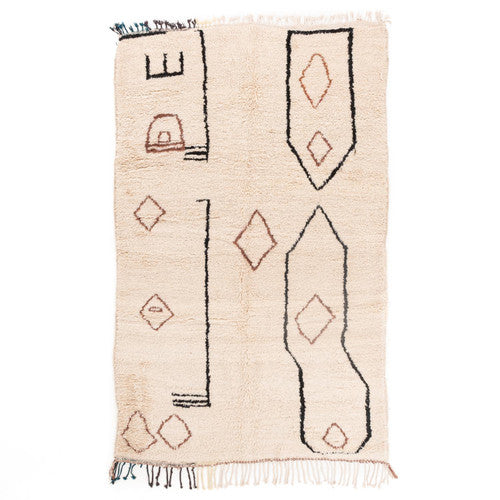 Maria Shag Azilal Moroccan Rug, Hand-Knotted Wool
