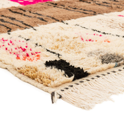 Aqmar Azilal Moroccan Rug, Hand-Knotted Wool