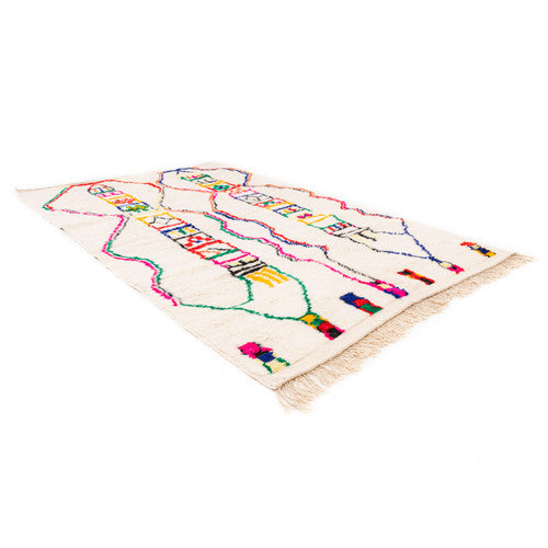 Admer Azilal Moroccan Rug, Hand-Knotted Wool