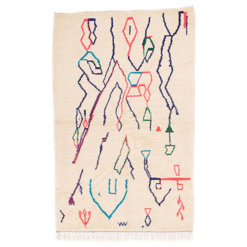 Tassili Azilal Moroccan Rug, Hand-Knotted Wool