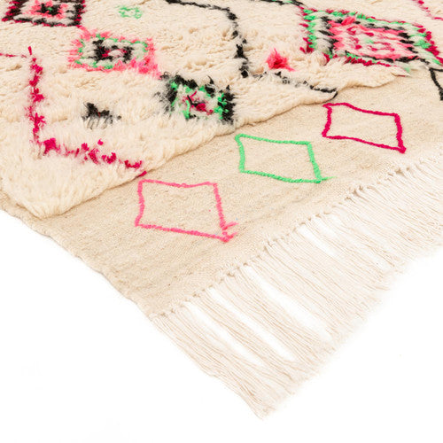Tiziri Azilal Moroccan Rug, Hand-Knotted Wool