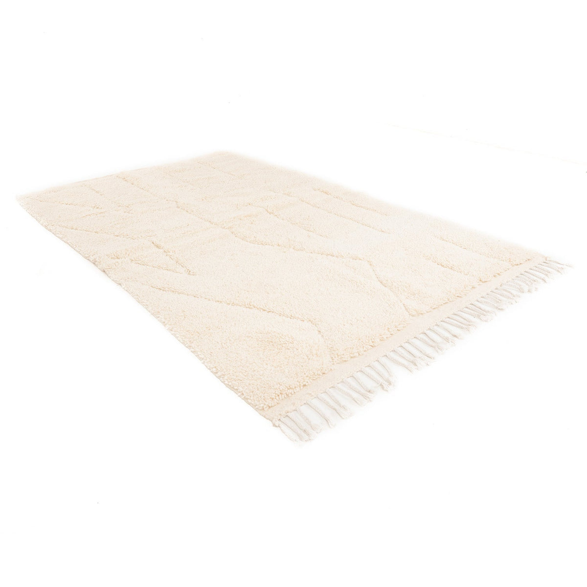 Igoudar Beni Ourain Moroccan Rug, Hand-Knotted Wool