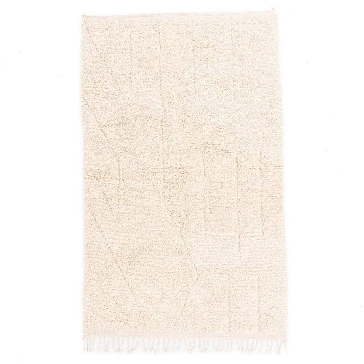 Igoudar Beni Ourain Moroccan Rug, Hand-Knotted Wool