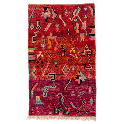 Fom Zguid Boujad Moroccan Rug, Hand-Knotted Wool