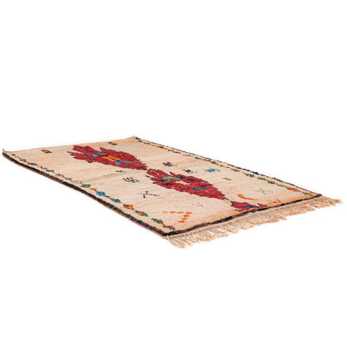 Saghroud Boujad Moroccan Rug, Hand-Knotted Wool
