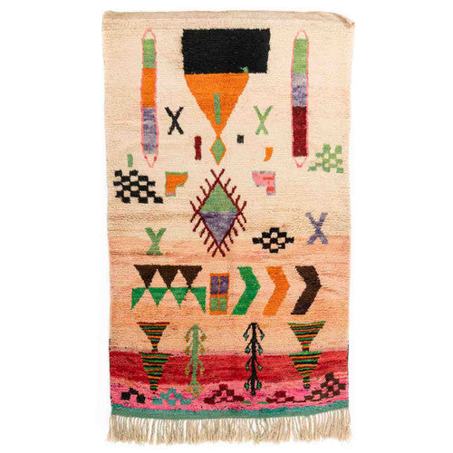 Skoura Boujad Moroccan Rug, Hand-Knotted Wool