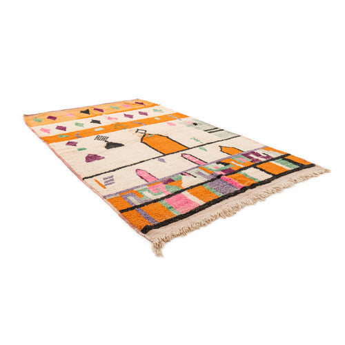 Ksar Boujad Moroccan Rug, Hand-Knotted Wool