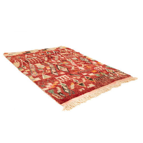 Asni Boujad Moroccan Rug, Hand-Knotted Wool