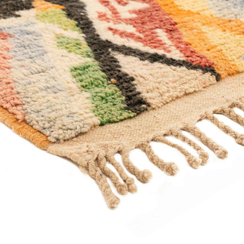 Nkob Boujad Moroccan Rug, Hand-Knotted Wool