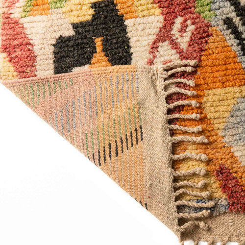 Nkob Boujad Moroccan Rug, Hand-Knotted Wool
