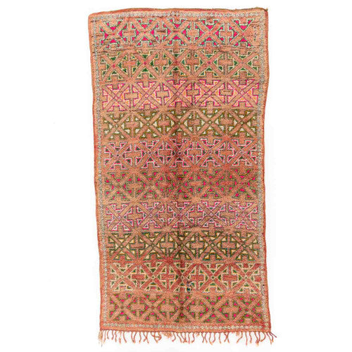 Issafen Boujad Moroccan Rug, Hand-Knotted Wool