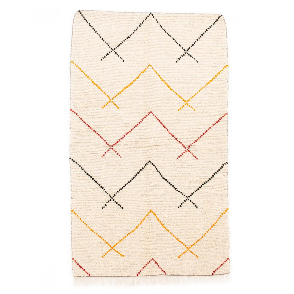 Aitusa Beni Ourain Moroccan Rug, Hand-Knotted Wool